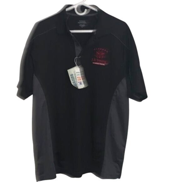 Extreme Performance Jaguars J.E. Young Academic Center Polo Shirt Black/Gray XL - Picture 1 of 9